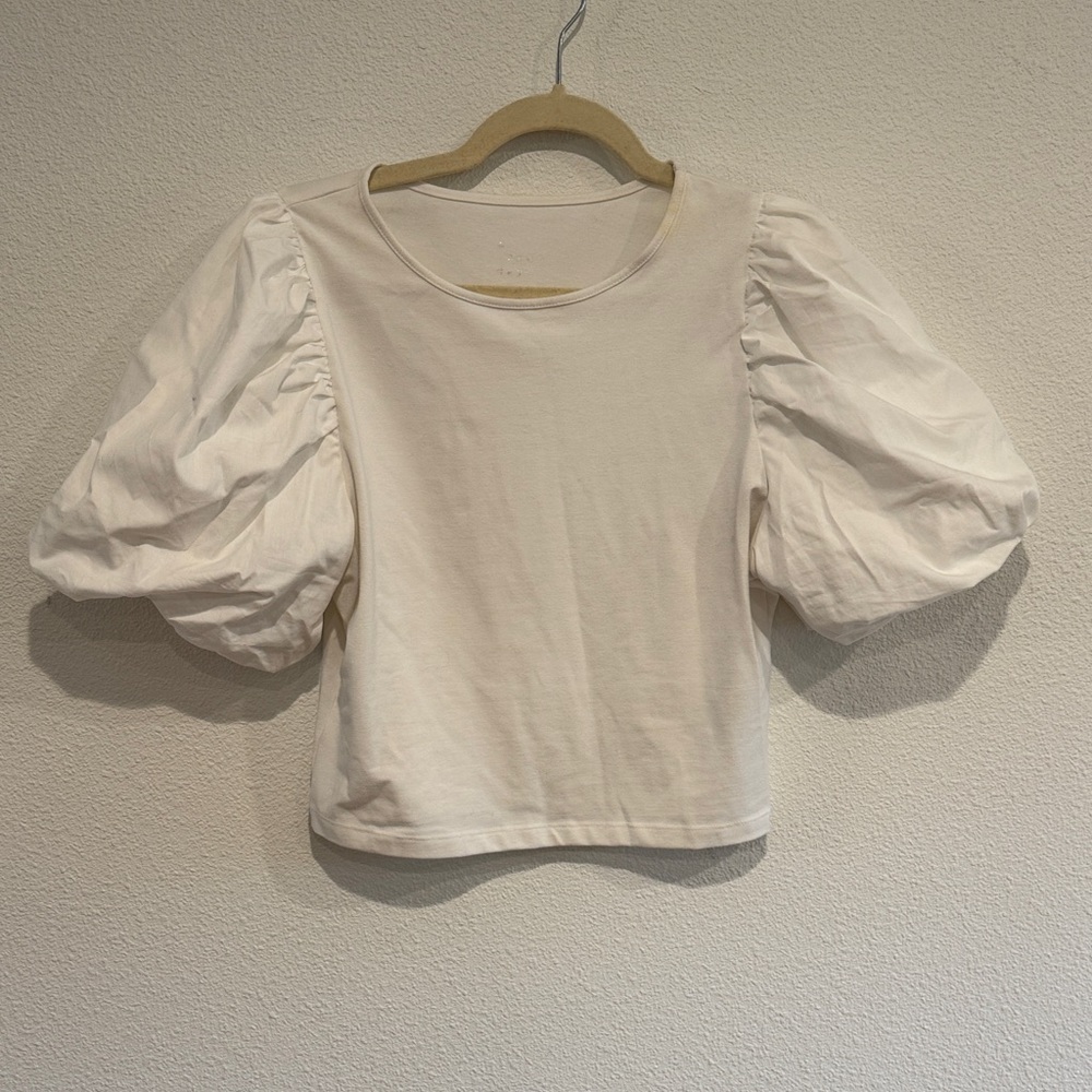 a new day white Puff Sleeve Blouse